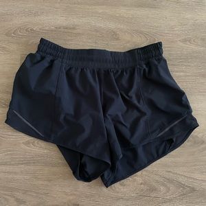 Navy Blue Lululemon Hotty Hot Shorts Size 8 Tall
